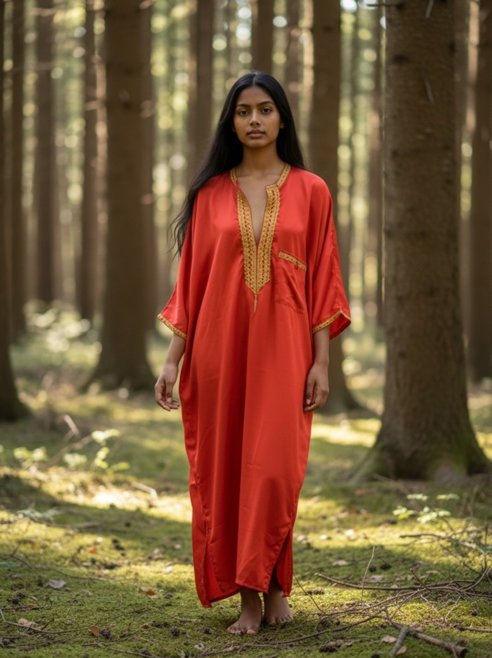 Ethnic style caftan bohemian festival, one size